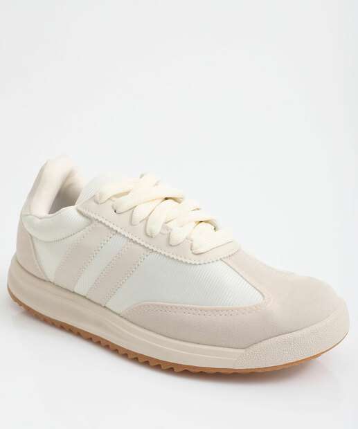 Image_Tênis Casual Feminino Recorte Off White
