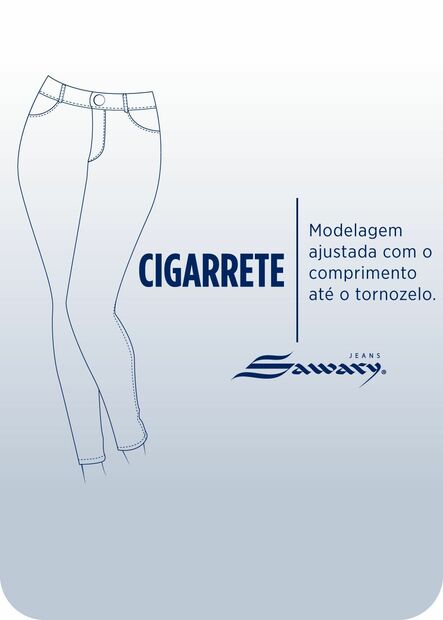 Calça Jeans Sawary Cigarrete - 282442