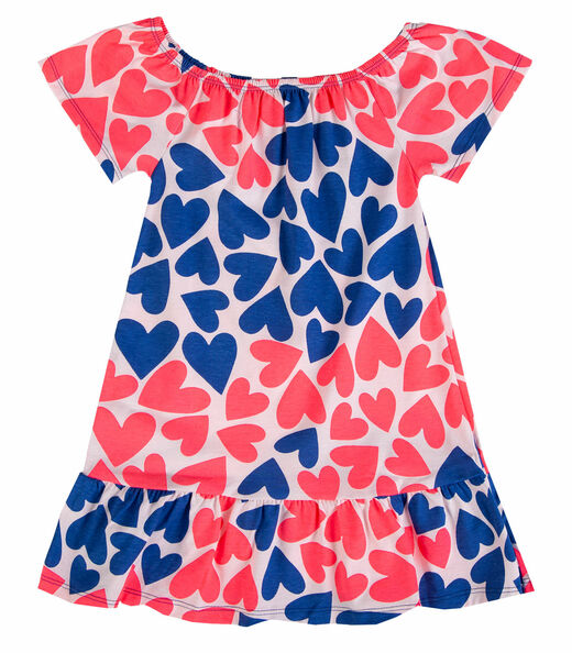 Vestido Infantil Estampado Infinita Cor Rosa
