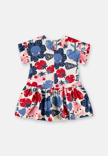 Vestido Tulipa Meia Malha Três e Já