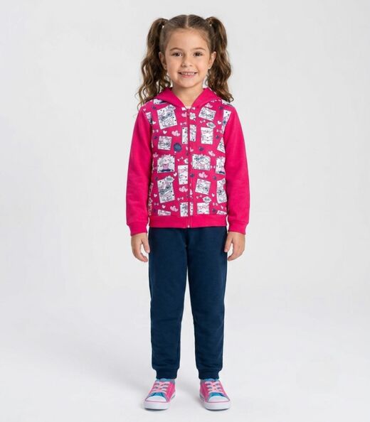 Image_Conjunto Moletom Menina Jaqueta E Calça Select Rosa