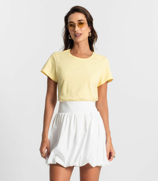 Image_Blusa Feminina Meia Malha 30 Básica KO Amarelo