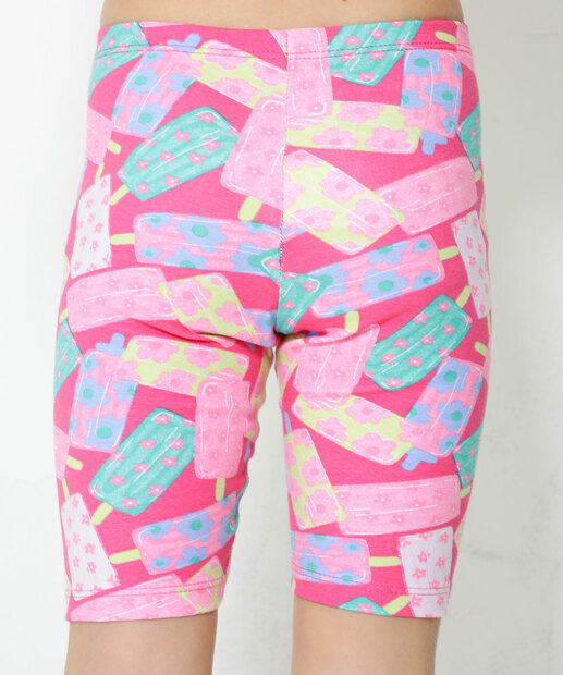 Bermuda Infantil Cotton Estampa Sorvetes Tam 4 a 10