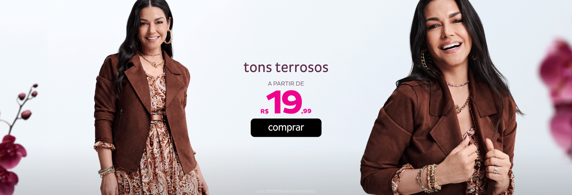 Tons Terrosos a partir de  R$19,99