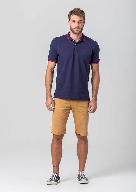 Camiseta Polo Rock e Soda Masculina