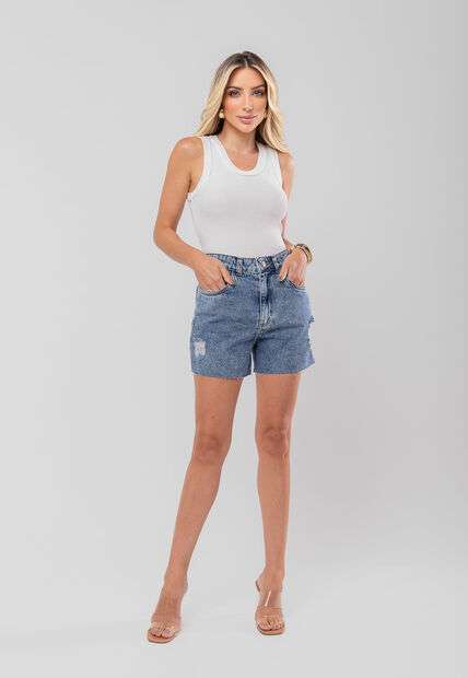 Regata Tricot Texturizada Branco Salvatore Fashion