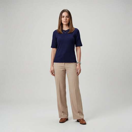 Image_Blusa Feminina Ribana Canelada Infinita Cor Azul