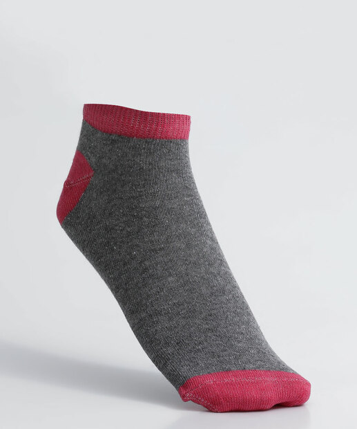 Kit 5 Pares Meias Soquete Feminina Estampadas Marisa