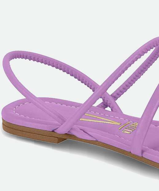 Sandália Feminina Rasteira Tiras Vizzano 