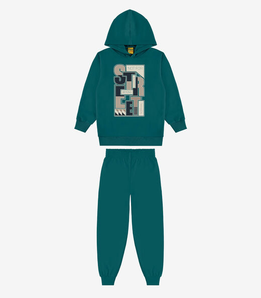 Image_Conjunto Blusão Com Capuz E Calça Rovi Kids Verde