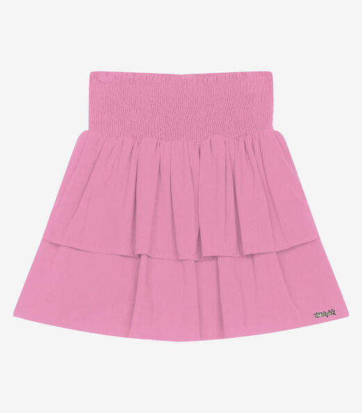Image_Saia Infantil Viscose Slub Babados Trick Nick Rosa