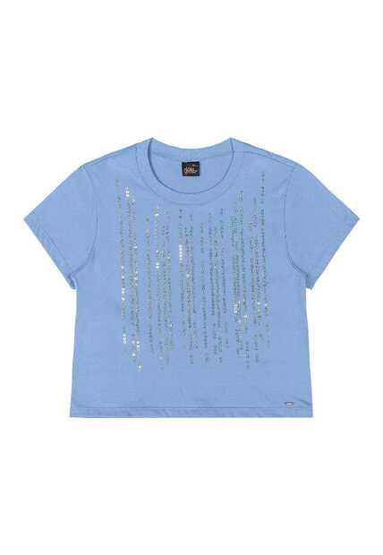 Blusa com Paetê Juvenil Gloss