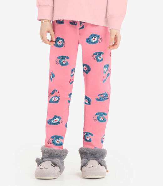 Pijama Meia Malha Rovi Kids Rosa