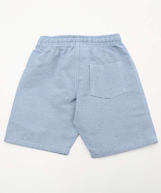 Bermudas Infantil Textura Marisa Tam 4 a 10 Azul