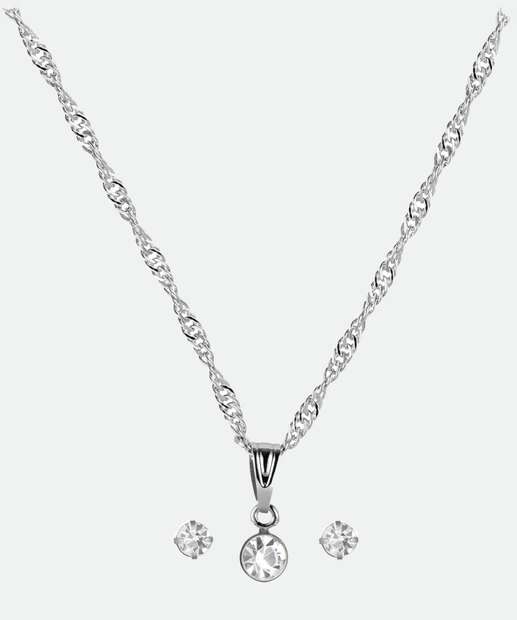 Kit Relógio Feminino Lince LRTH271L Prateado