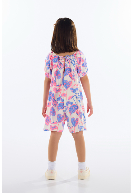 Macaquinho Estampado para Menina Quimby
