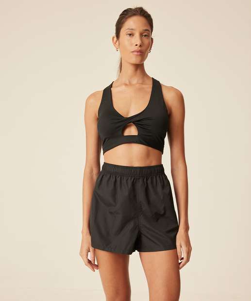 Kit 2 Shorts Feminino Fitness Faixas Marisa