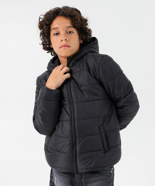 Image_Jaqueta Infantil Masculina Puffer Marisa Preta Tam 10 ao 16
