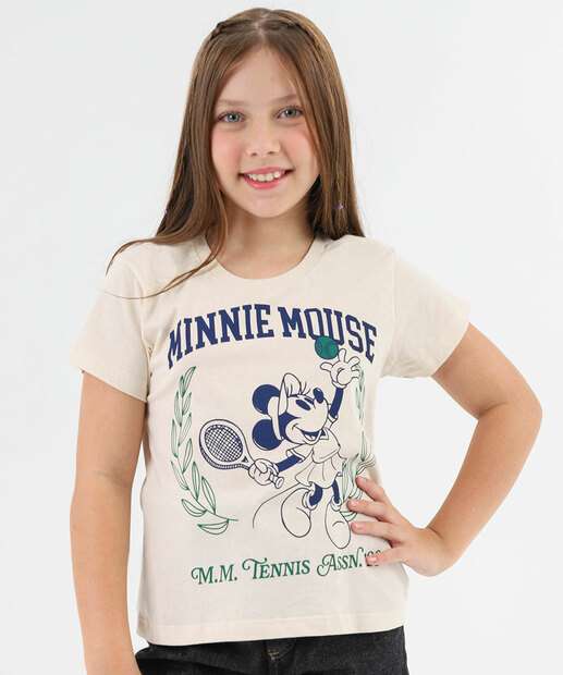 Image_Camiseta Juvenil Minnie Disney Tam 10 a 16 Bege