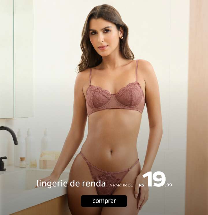 Lingerie de Renda a partir de R$9,99