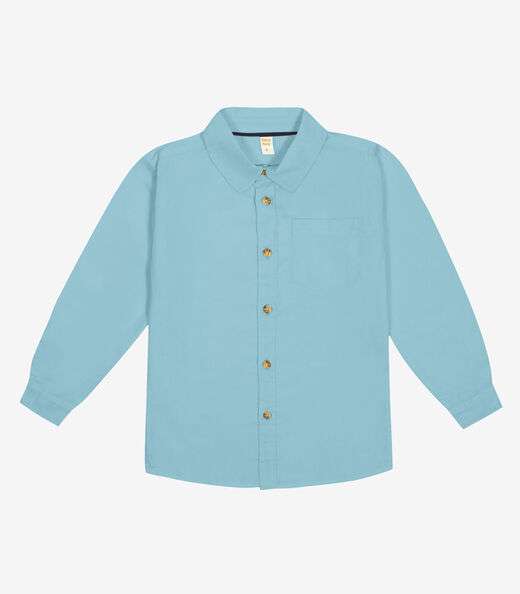Camisa Infantil Manga Longa Trick Nick Azul