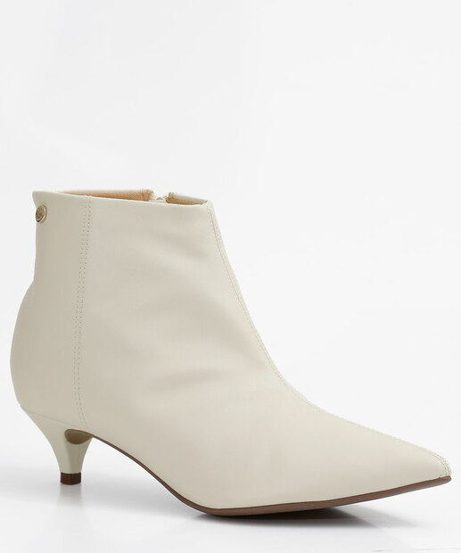 Bota Feminina Ankle Boot Salto Fino Via Uno
