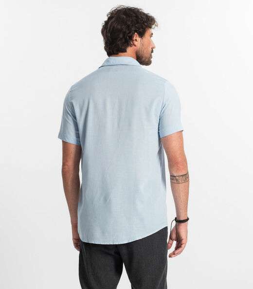 Camisa Masculina Diametro Azul