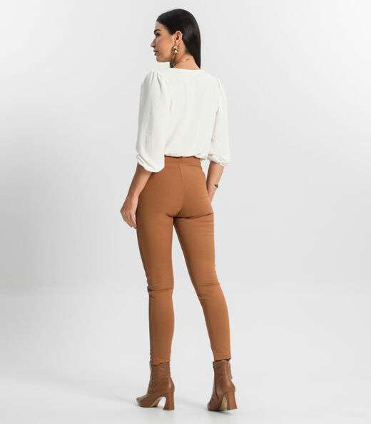 Calça Legging Feminina Rovitex Marrom