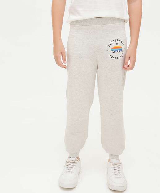 Calça Juvenil Jogger Moletinho MR Tam 10 a 16