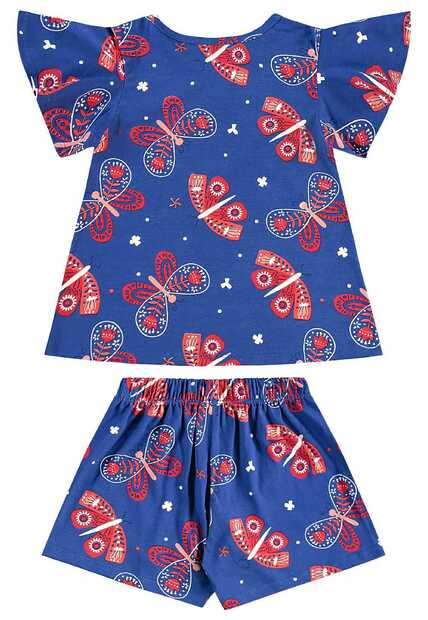 Conjunto Bata e Short Menina Bee Loop