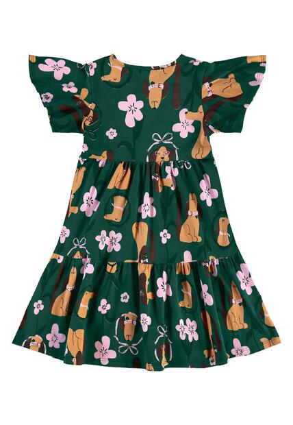 Vestido Flores e Focinhos Bee Loop