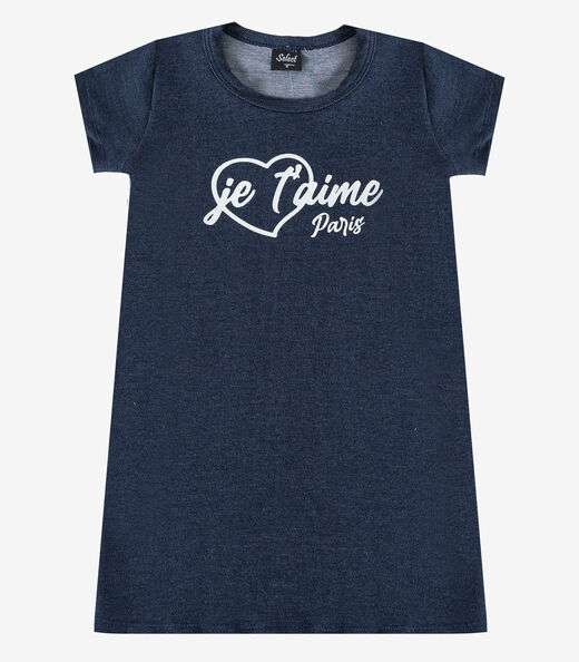 Image_Vestido Feminino Infantil em Molecotton Select Azul