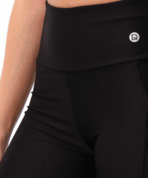 Short Feminino Fitness Bolso Tule DelRio Preto
