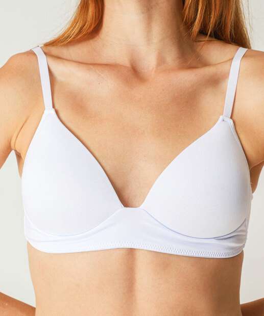 Sutiã Triângulo Com Bojo Marisa Branco