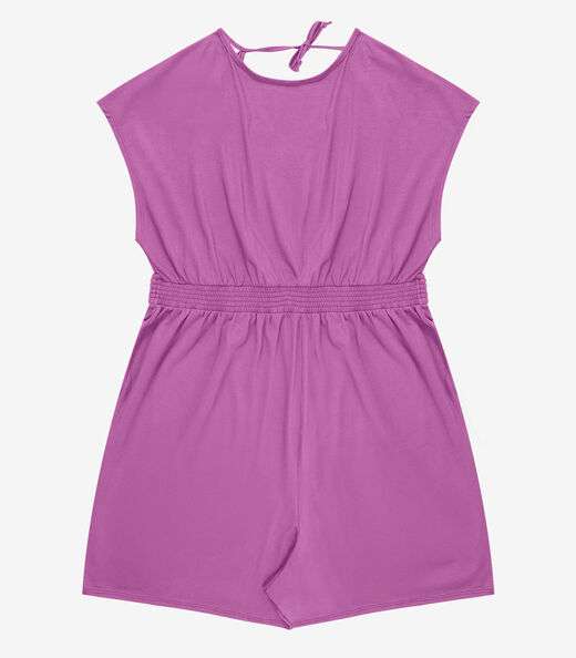 Macaquinho Feminino Malha Visco Infinita Cor Roxo