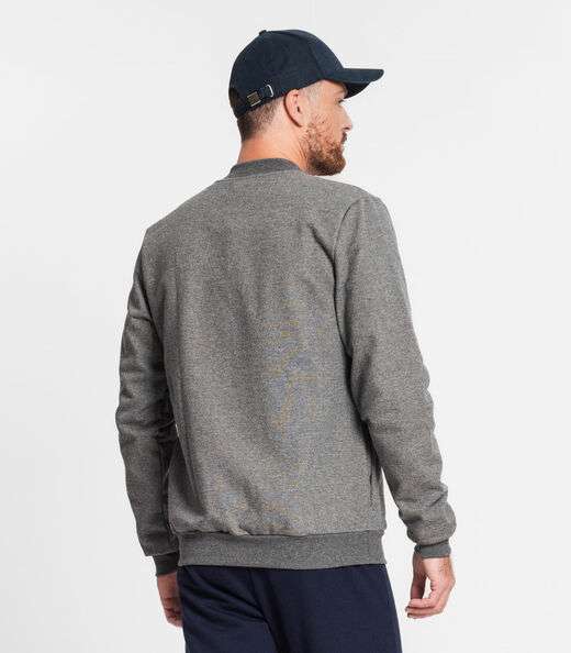 Jaqueta Masculina Em Moletom Diametro Cinza