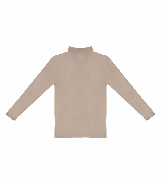 Blusa Manga Longa Básica Select Bege