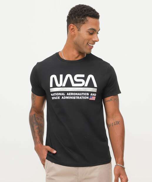 Image_Camiseta Masculina Estampada Manga Curta Nasa