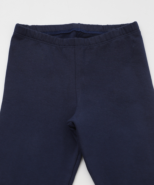 Calça Infantil Legging Molecotton Básica Marisa Tam 4 a 10 Azul
