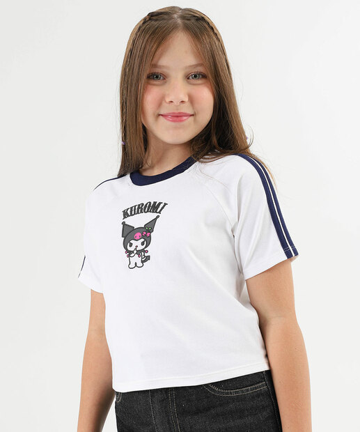 Image_Blusa Juvenil Manga Curta Friso Kuromi Tam 10 a 16 Off White