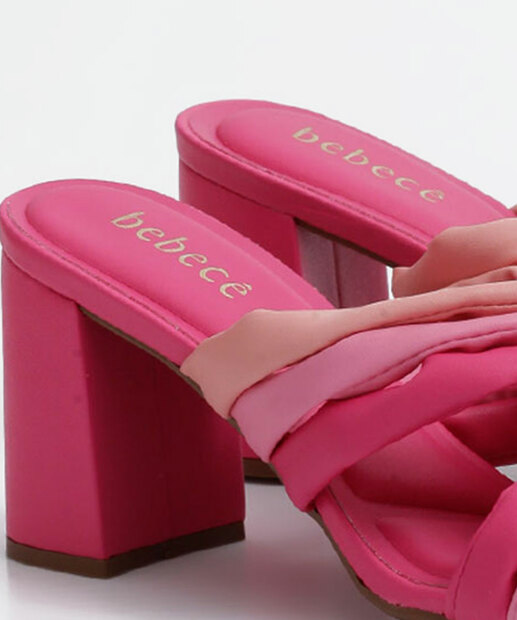 Tamanco Feminino Salto Grosso Tiras Bebecê