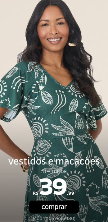 Vestidos e Macacões a partir de R$39,99