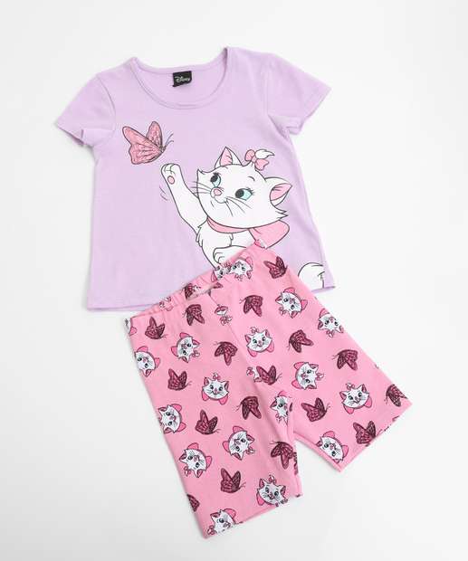 Image_Conjunto Infantil Estampa Flores Marie Disney Tam 1 a 3 Lilás