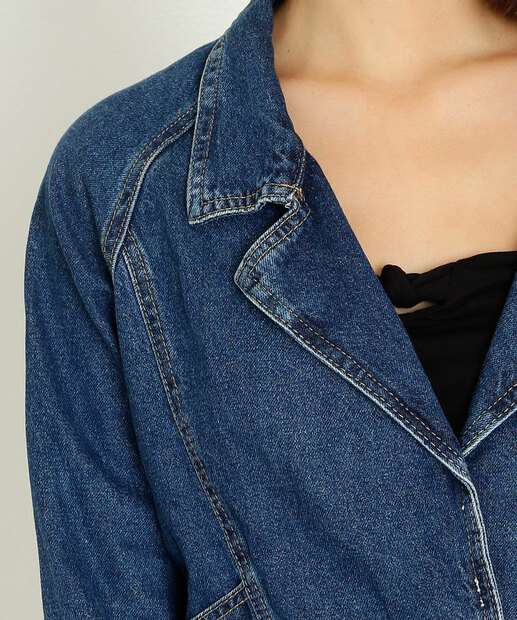 Jaqueta Feminina Jeans Decote V Disparate
