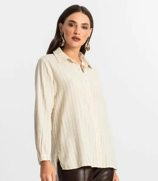 Camisa Feminina Manga Longa Endless Bege