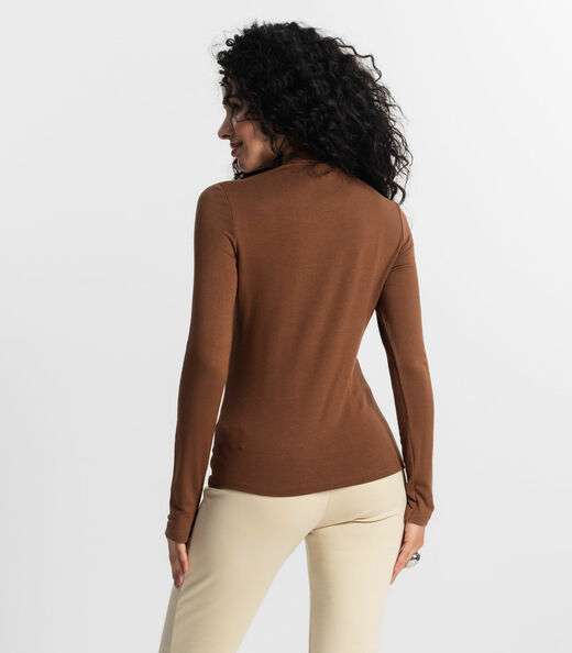 Blusa Feminina Rovitex Marrom