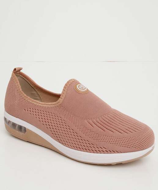 Tênis Casual Feminino Knit Textura Modare