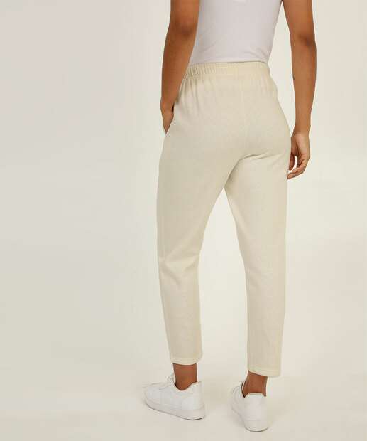Calça Moletom Flanelado Feminina Bolsos Marisa