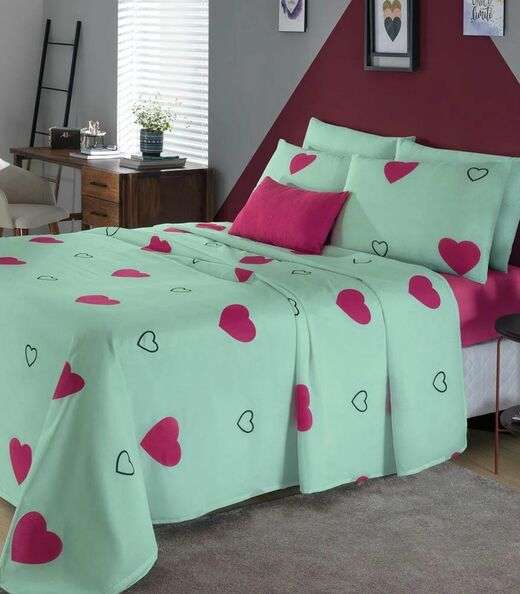 Jogo De Cama 200 Fios Queen 4 Peças Lar E Lazer Verde
