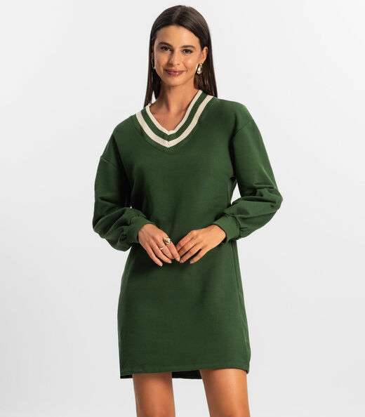 Image_Vestido Feminino Moletom Rovitex Verde